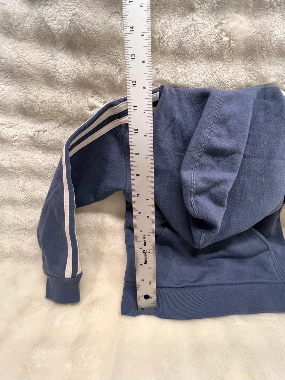 Adidas Gray-Blue color Kids Hoodie & Sweatpants Matching Set